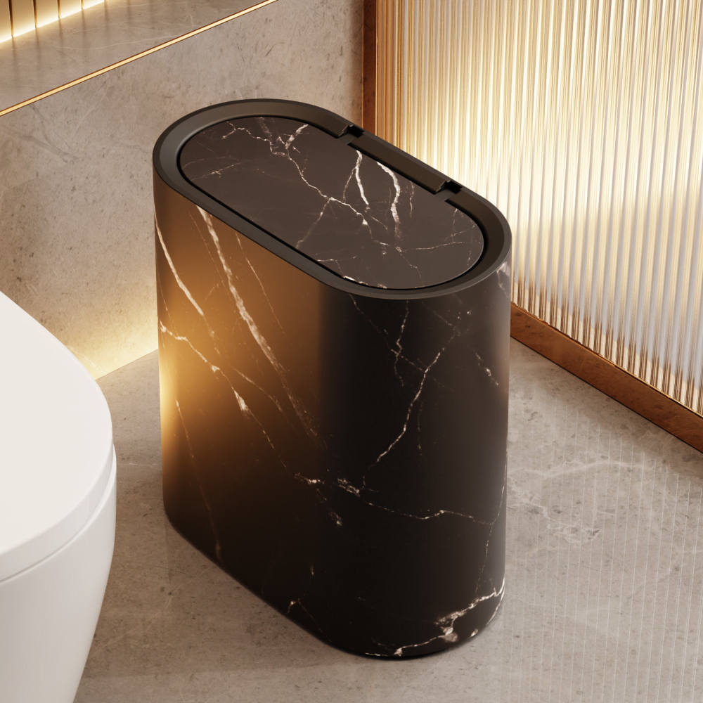 Minimalist Slim Trash Can Narr - Home Essentials Bathroom Storage ulasan dan harga