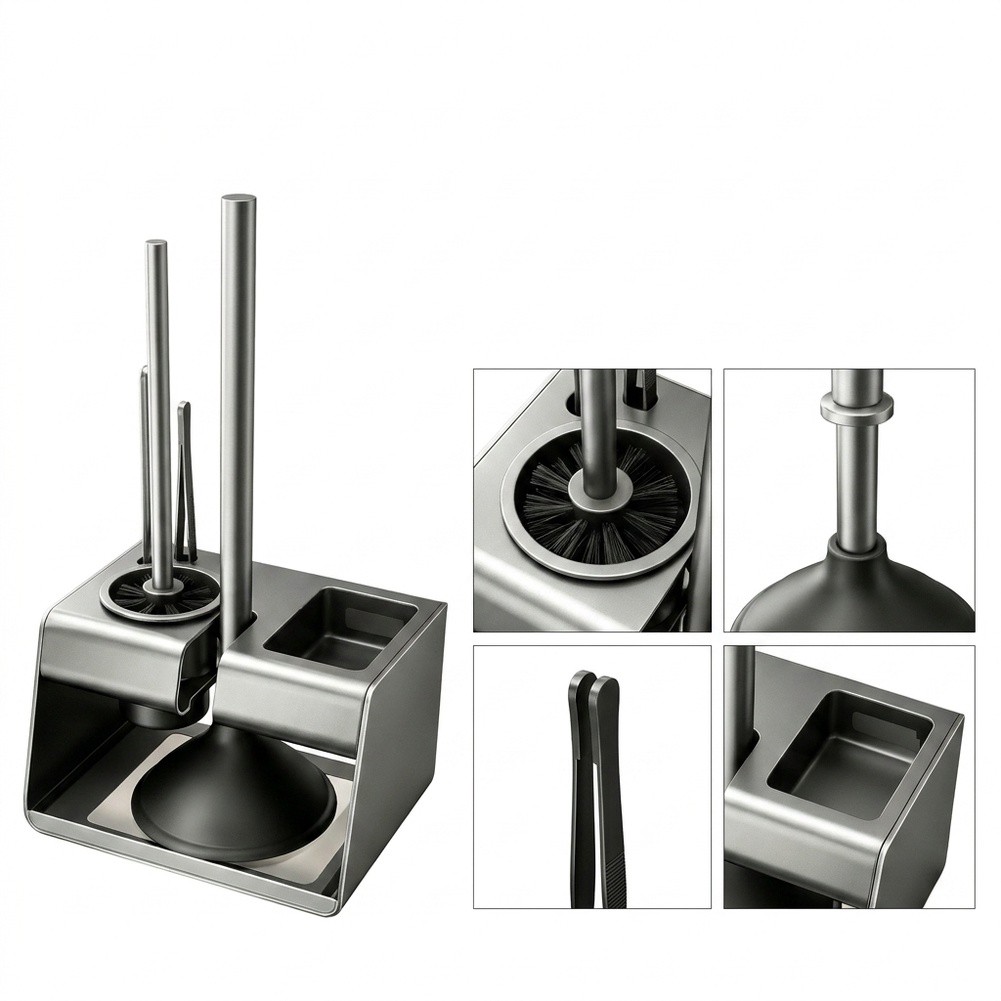 3 in 1 Wall Mounted Toilet Bru - Plunger Toilet ulasan dan harga