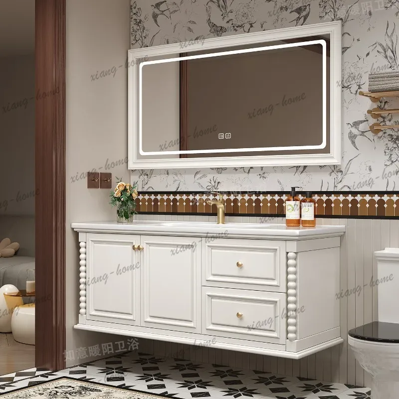 Wooden Small Bathroom Cabinet  - Home Bathroom Vanity Combo ulasan dan harga