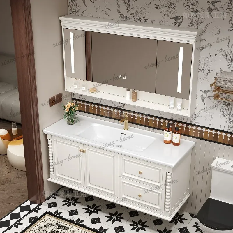 Wooden Small Bathroom Cabinet  - Home Bathroom Vanity Combo ulasan dan harga