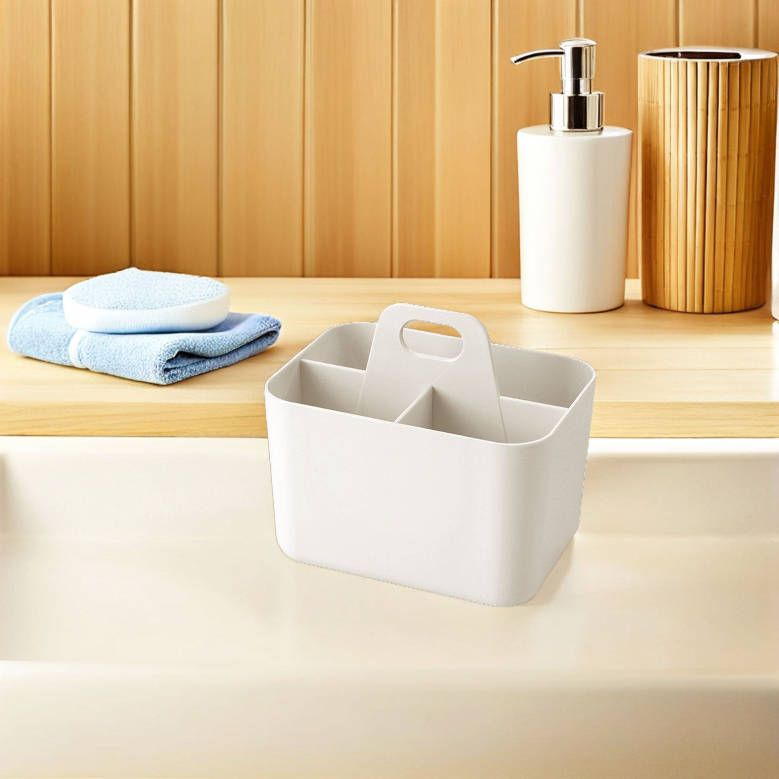 Bathroom Storage Basket Portab - Home Bathroom Organizer ulasan dan harga