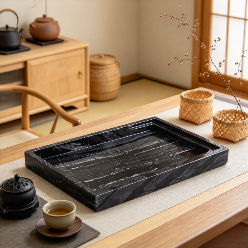 Marble Vanity Tray Bathroom Or - Home Bathroom Organizer ulasan dan harga