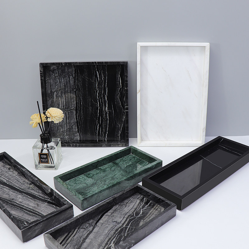 Marble Vanity Tray Bathroom Or - Home Bathroom Organizer ulasan dan harga