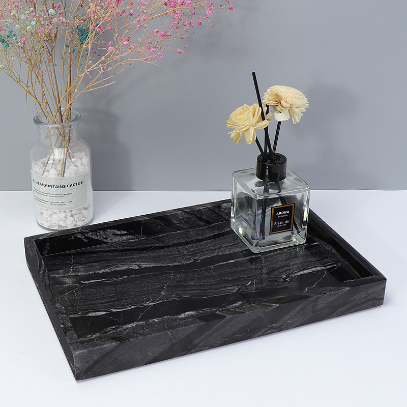 Marble Vanity Tray Bathroom Or - Home Bathroom Organizer ulasan dan harga