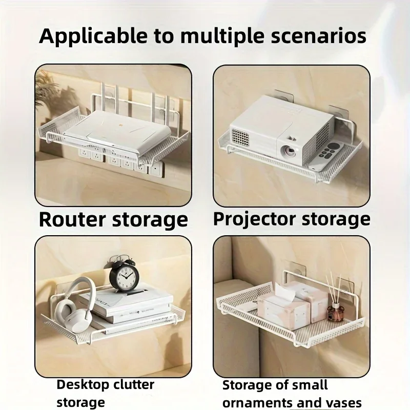 No‑Drill Wall Mount Router She - Home Edit Bathroom Storage ulasan dan harga