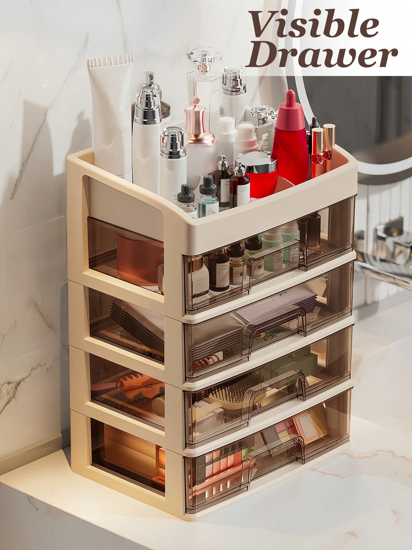 Makeup Organizer, Make Up Stor - Home Essentials Bathroom Storage ulasan dan harga