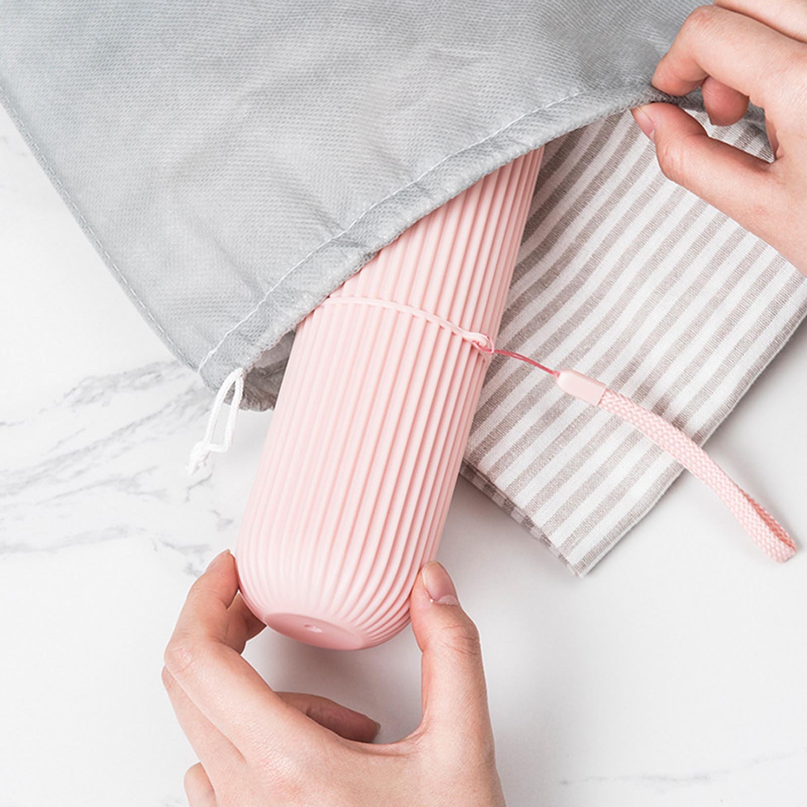 Pink Empty Travel Portable Too - Home Edit Bathroom Storage ulasan dan harga
