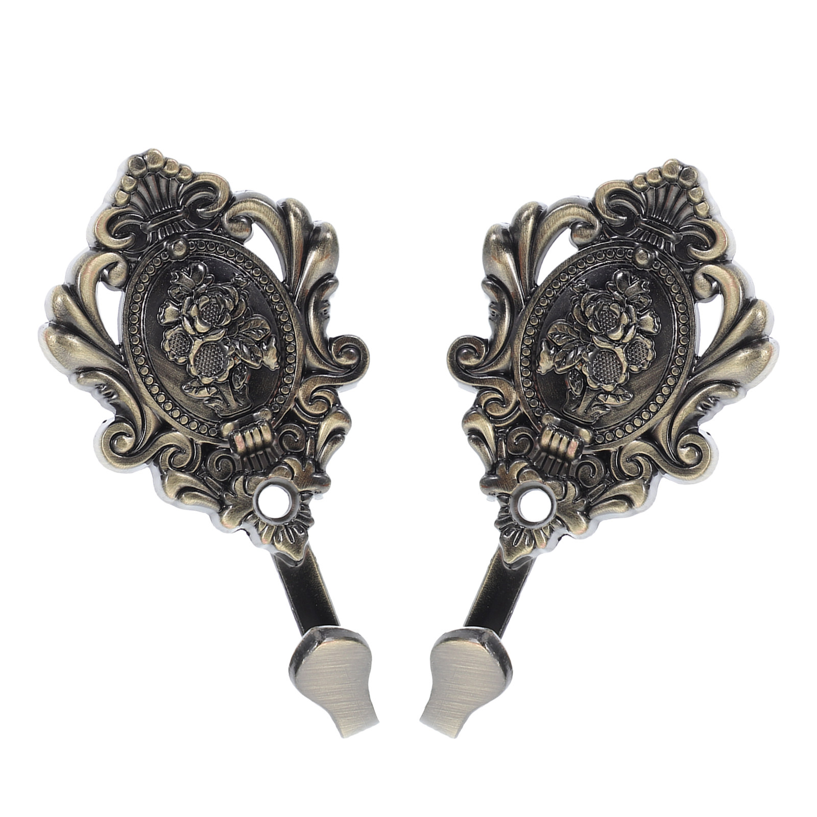 2Pcs Black Vintage Metal Embos - Home Bathroom Organizer ulasan dan harga
