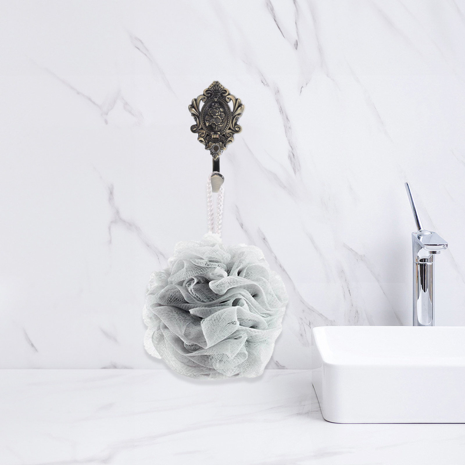 2Pcs Black Vintage Metal Embos - Home Bathroom Organizer ulasan dan harga
