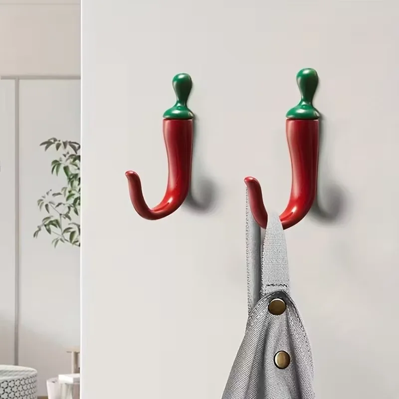 10PC Pepper Shaped Wall Hooks  - Home Bathroom Organizer ulasan dan harga