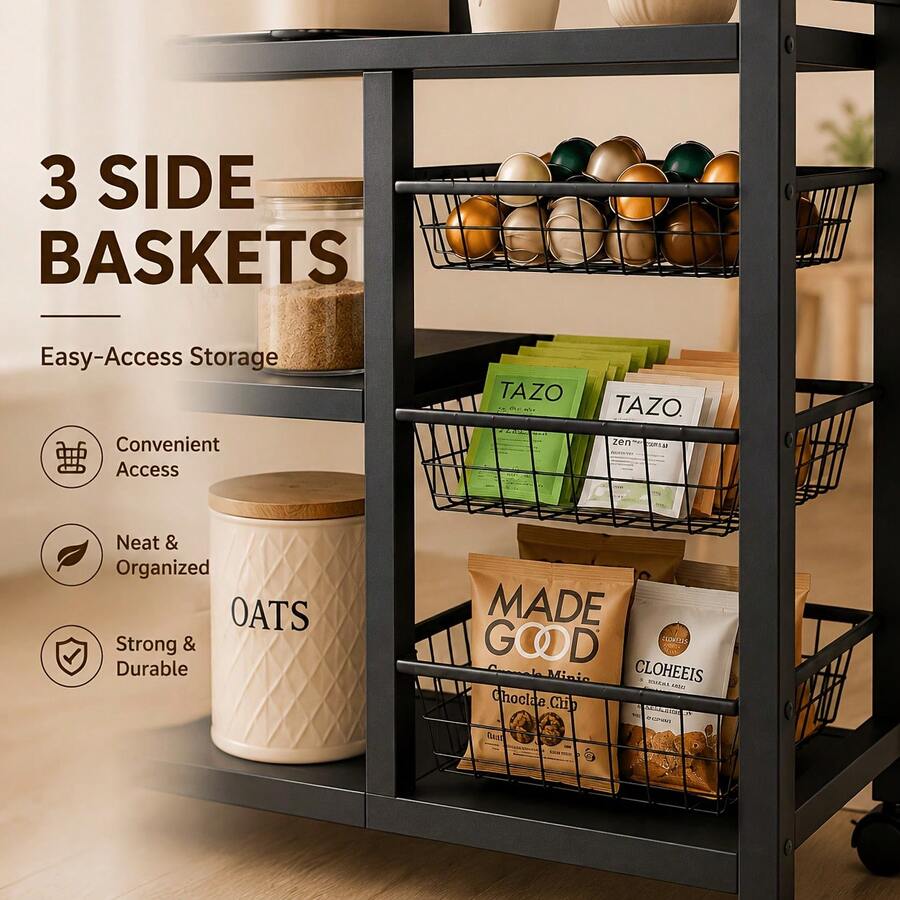 1pc Mobile Storage Rack, Adjus - Home Edit Bathroom Storage ulasan dan harga