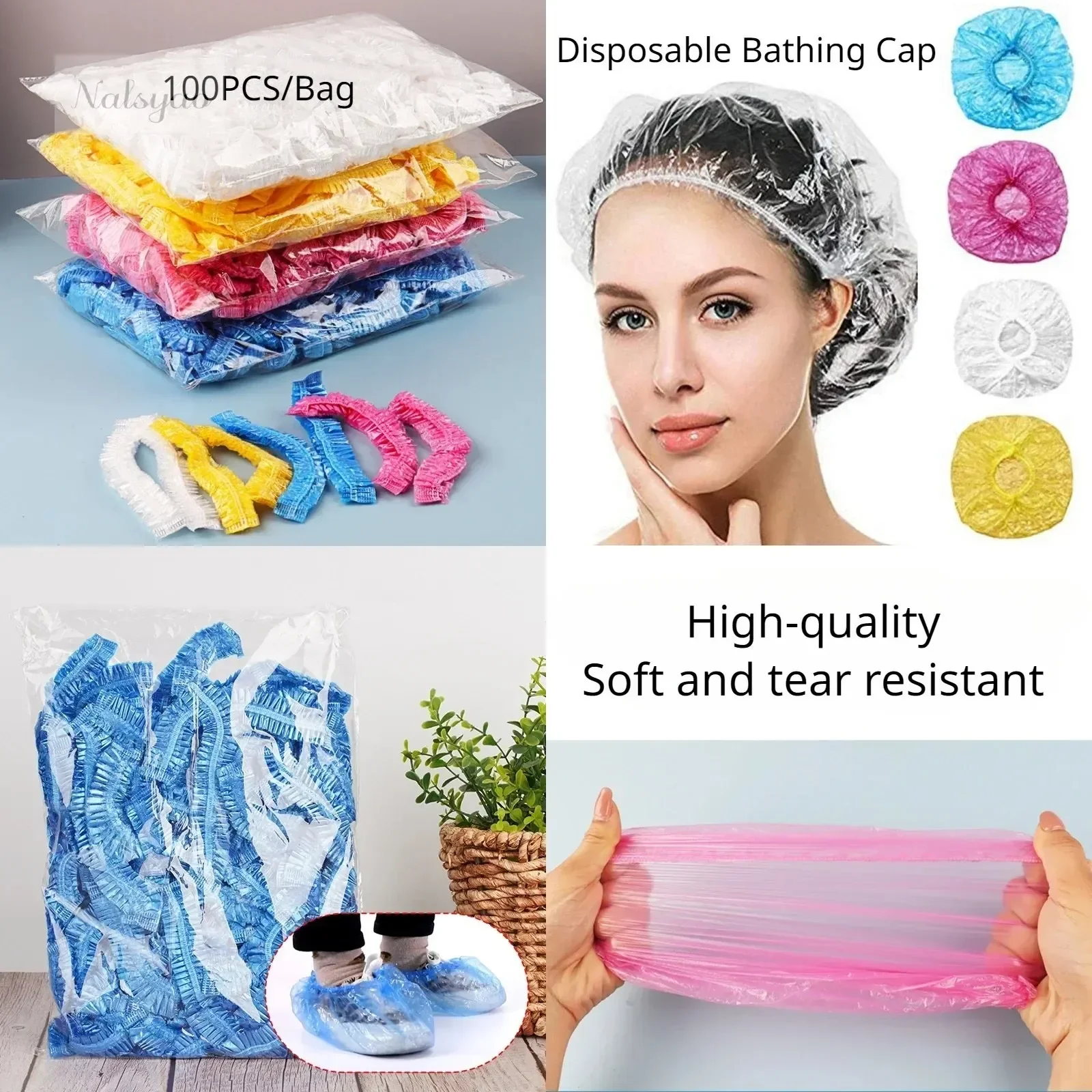 Disposable Shower Cap Covers T - Home Essentials Bathroom Storage ulasan dan harga