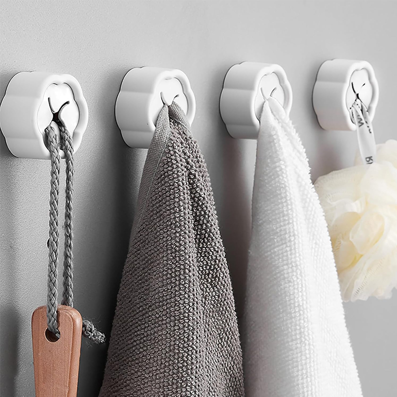 6PCS Self Adhesive Towel Holde - Home Edit Bathroom Storage ulasan dan harga