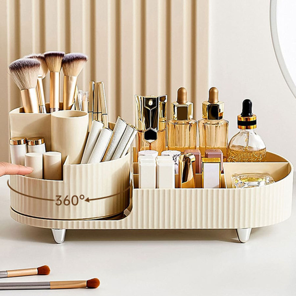 360° Rotatable Makeup Storage  - Home Edit Bathroom Storage ulasan dan harga