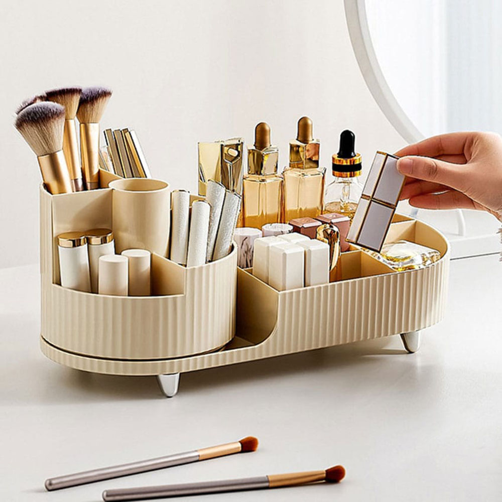 360° Rotatable Makeup Storage  - Home Edit Bathroom Storage ulasan dan harga