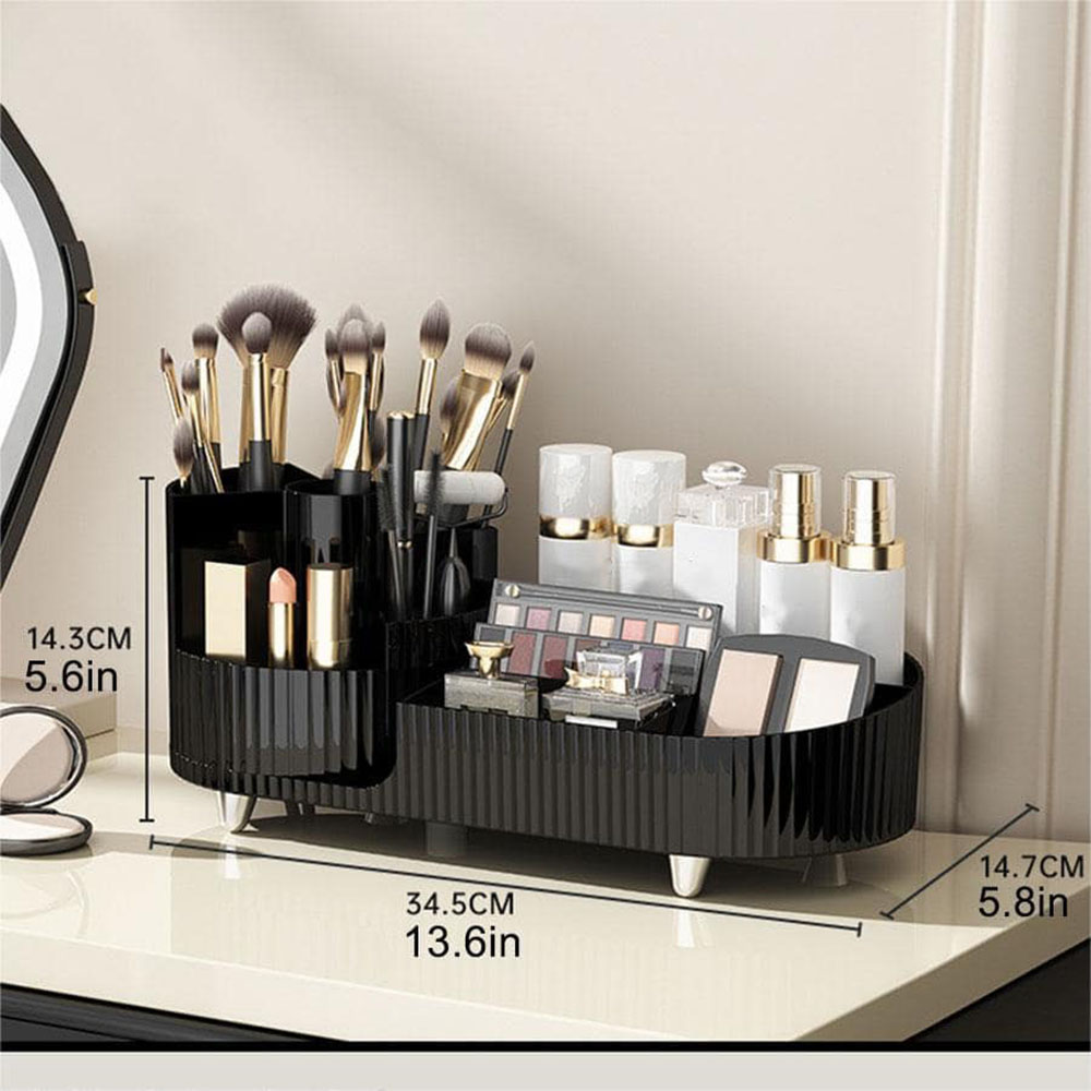 360° Rotatable Makeup Storage  - Home Edit Bathroom Storage ulasan dan harga