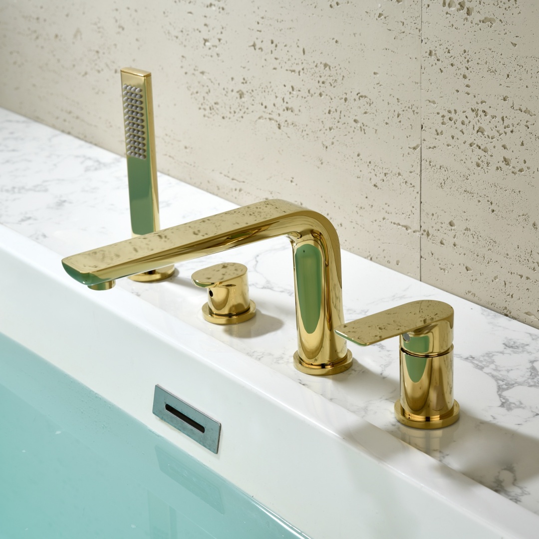 Rose Gold Bathtub Faucet Wides - Basin Mixer Tap ulasan dan harga